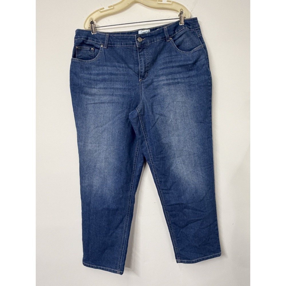 JMS Jeans Women's Size 20 W short Classic Fit Denim‎ High Rise Stretch Pants